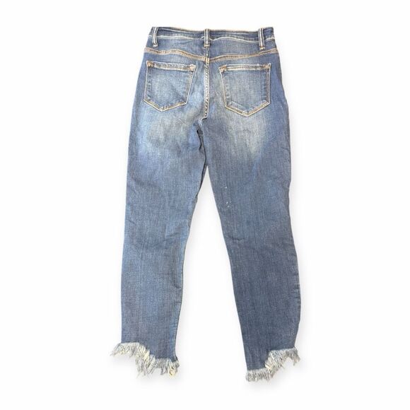 KANCAN Women’s Distressed Raw Hem Skinny Jeans Size 9 / 28 Style #KC8415M - Picture 2 of 6